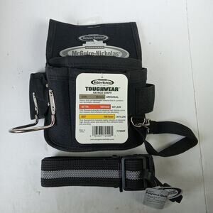 McGuire-Nicholas Electricians Tool Pouch With Belt ToughWear Nylon Black NEW